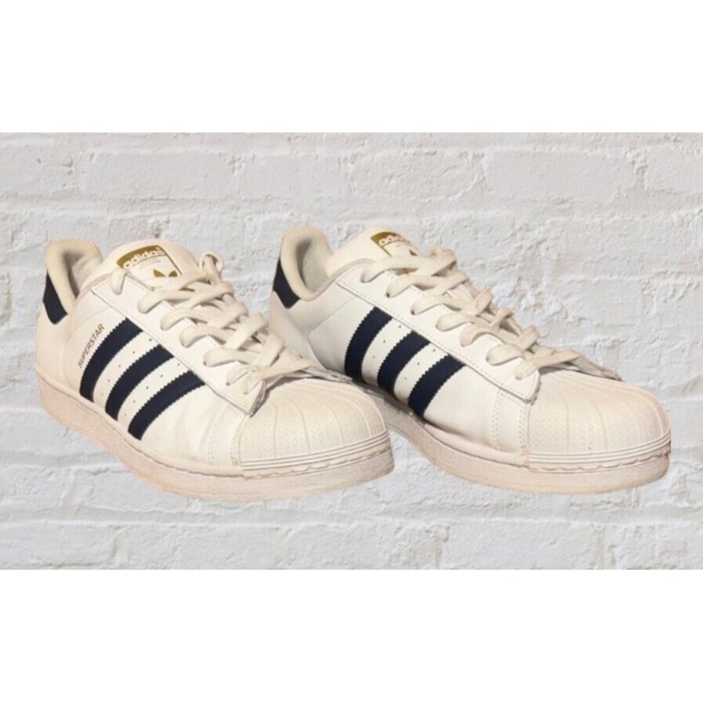 ADIDAS Sneaker Men 12 White Black Tennis SuperStar Shell Toe BY3712 Run DMC